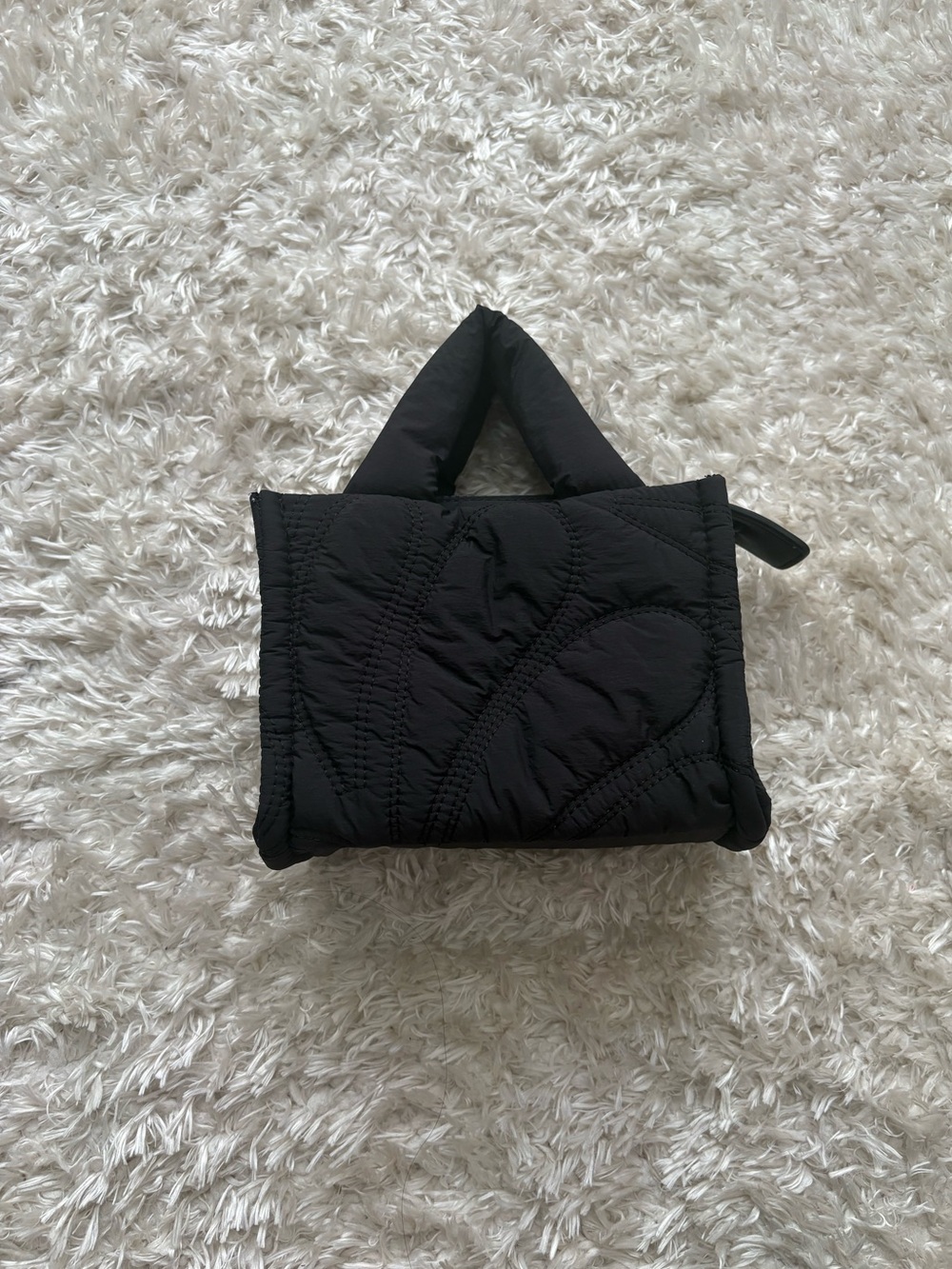 BuffBunny Black Quilted Mini Tote